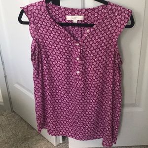 Pretty purple and white top